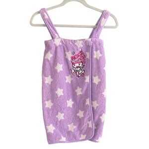 Towel Bath Wrap Swim Cover Purple Star Pampered Princess Rock On Cat Girls L
